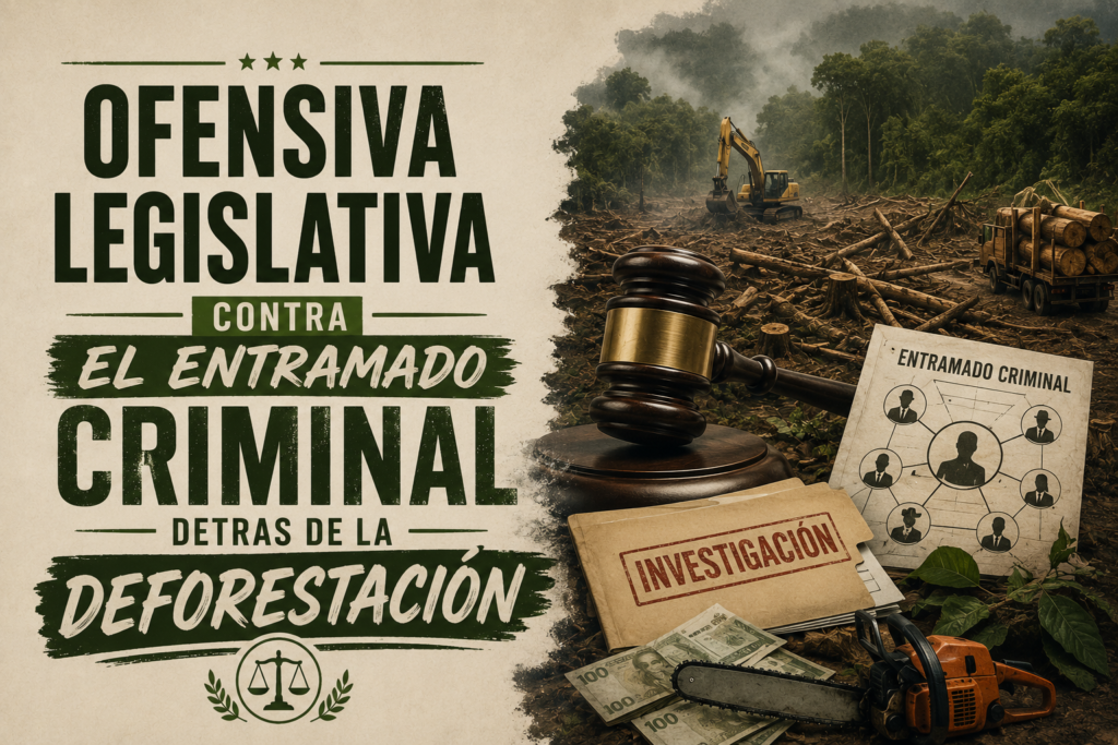 Ofensiva legislativa contra el entramado criminal detras de la deforestación